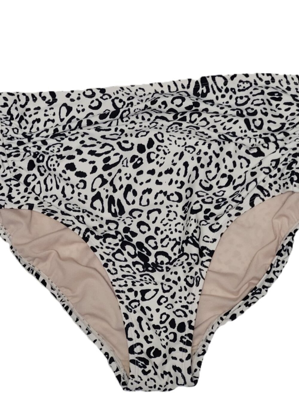 Kona Sol Bikini Bottoms Womens XL High Waist Leopard Print Swim Bottom - Picture 2 of 7